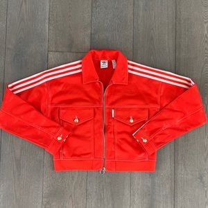 ADIDAS X FIORUCCI RED CROPPED JACKET